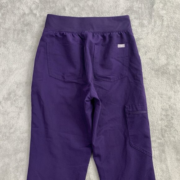 Figs Scrub Pants Womens XS Petite Zamora Jogger Workwear Digital Grape RN Nurse - Picture 13 of 13
